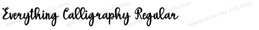 Everything Calligraphy Regular字体转换